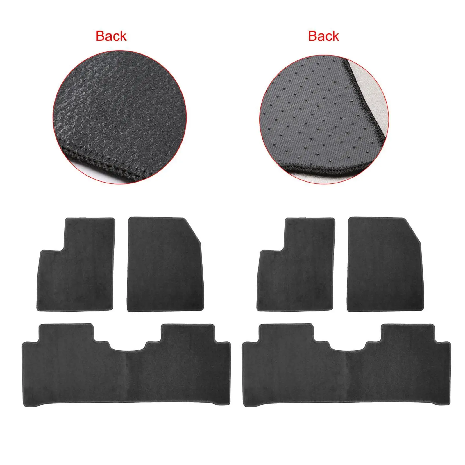 3Pcs Mats Durable Soft Automotive Rugs for Byd Atto 3