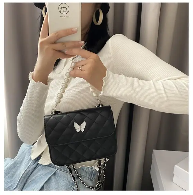 Buy Butterfly Bags Glamor women's Satchel Handbags (G1010#) (Beige) at