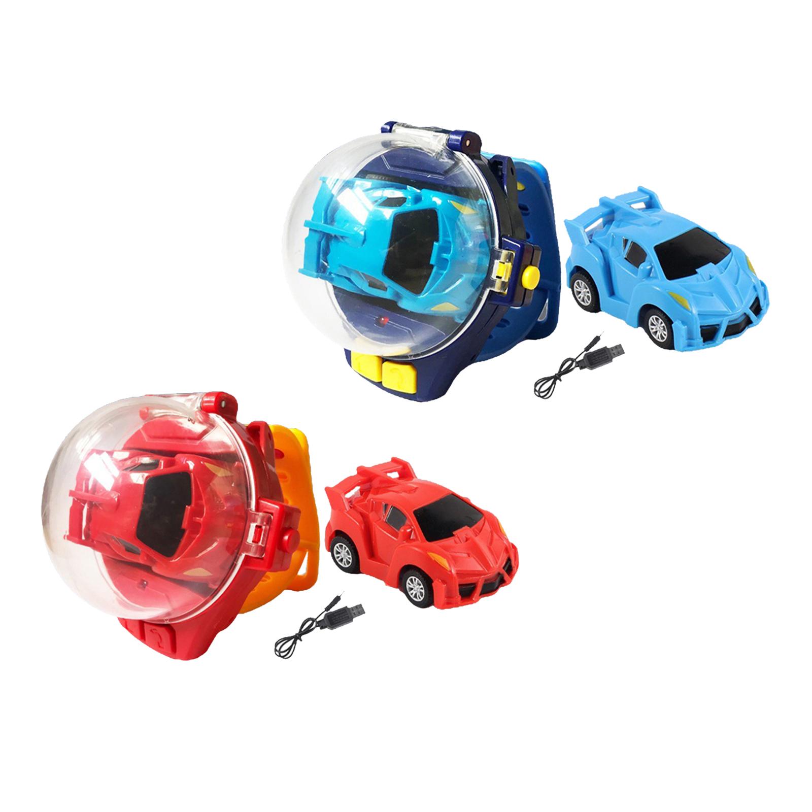 Remote Controlled Car Watch Toy Mini Cartoon RC Small Car Analog Watch for Christmas Gifts