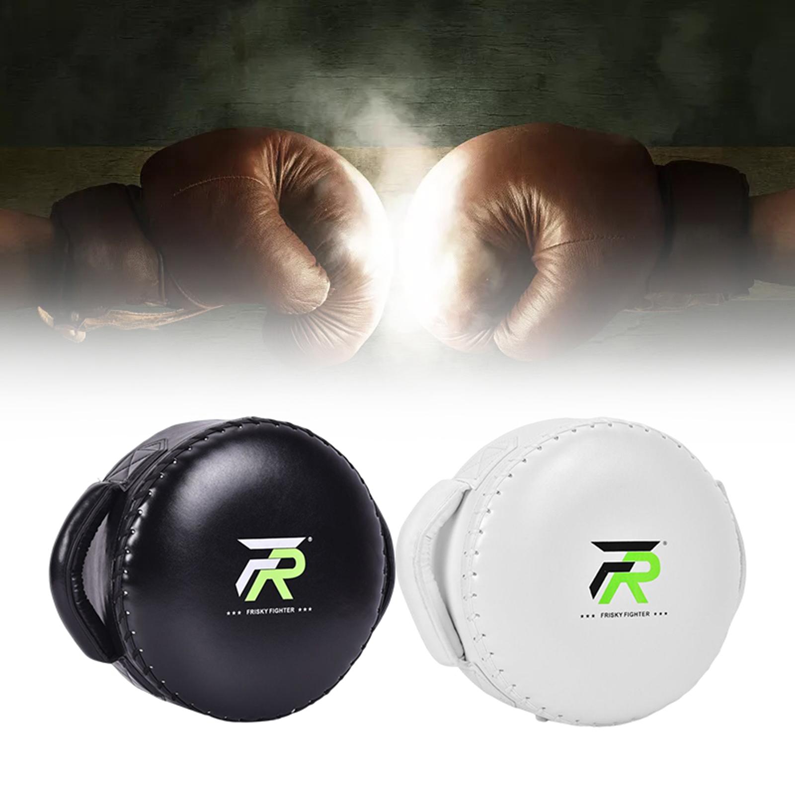 PU Leather Boxing Pads Punching Bag Strike Round Pad for Exercise Karate Training