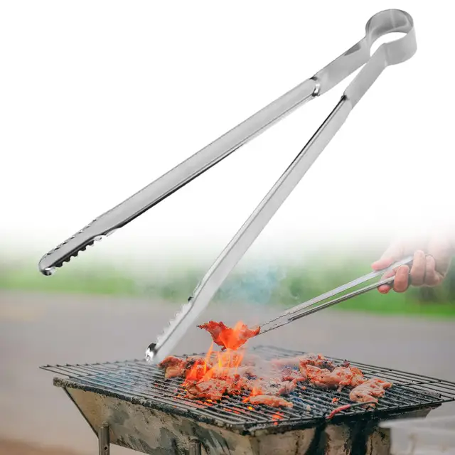 Food Tongs Stainless Steel Serving Tongs Kitchen Cooking Tool Barbecue Tongs  for Food Parties Cooking Noodles Baking Buffet - AliExpress