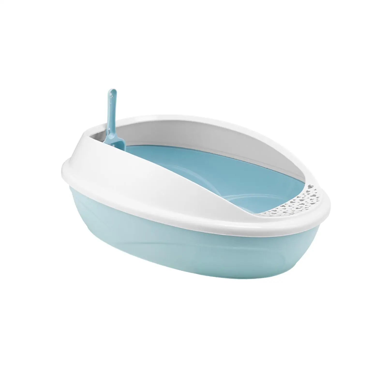 Cat Litter Basin and Removable Rim Bedpan Open Top Pet Litter Tray High Sided Cat Litter Tray for for All Kinds of Cat Litter