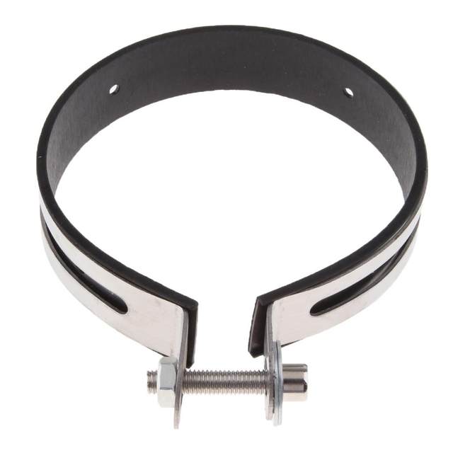 Motorcycle Exhaust Pipe Muffler Clamp Fixed Ring Support Bracket 110mm Abrazadera de tubo de escape tuyau d'echappement