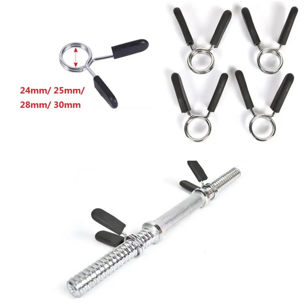 Barbell Clamps for Locking Standard Bar Spring Clips for Dumbbell