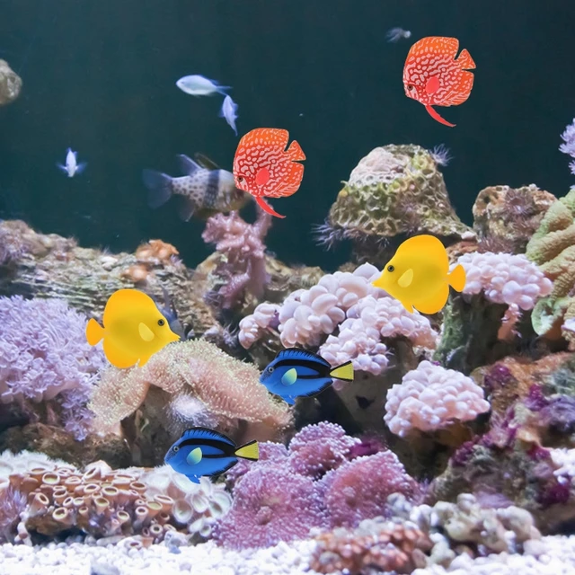 Pesce in Silicone artificiale per acquario che si muove con pesci finti  galleggianti Drop Shipping - AliExpress