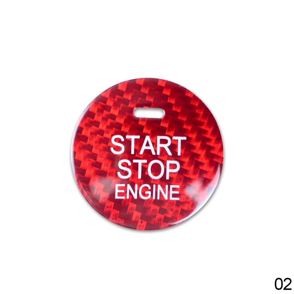 Кнопка запуска автомобильного двигателя крышка для Mazda 3 Axela CX-3 CX-5 CX-8 углеродное 