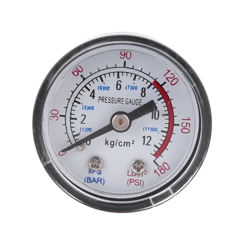 Luft kompressor Druckregler mit Messuhr 0-100 psi Luft manometer 0-12bar Edelstahl Manometer langlebig – Detail 5