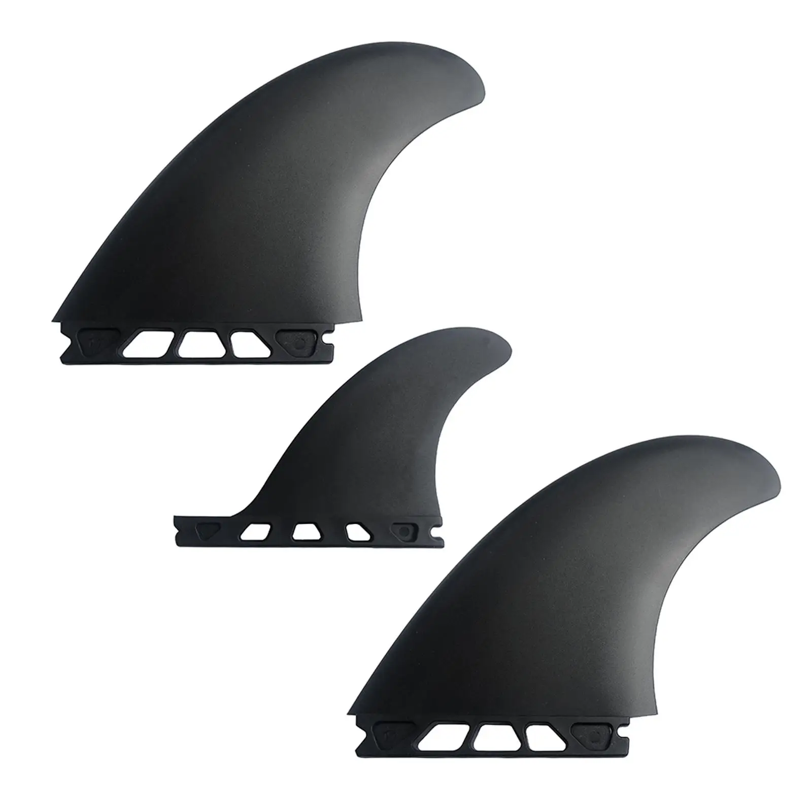 3x Universal Surfboard Fins Replacement Surfing Fin for Canoe Stand up Paddleboard Longboard