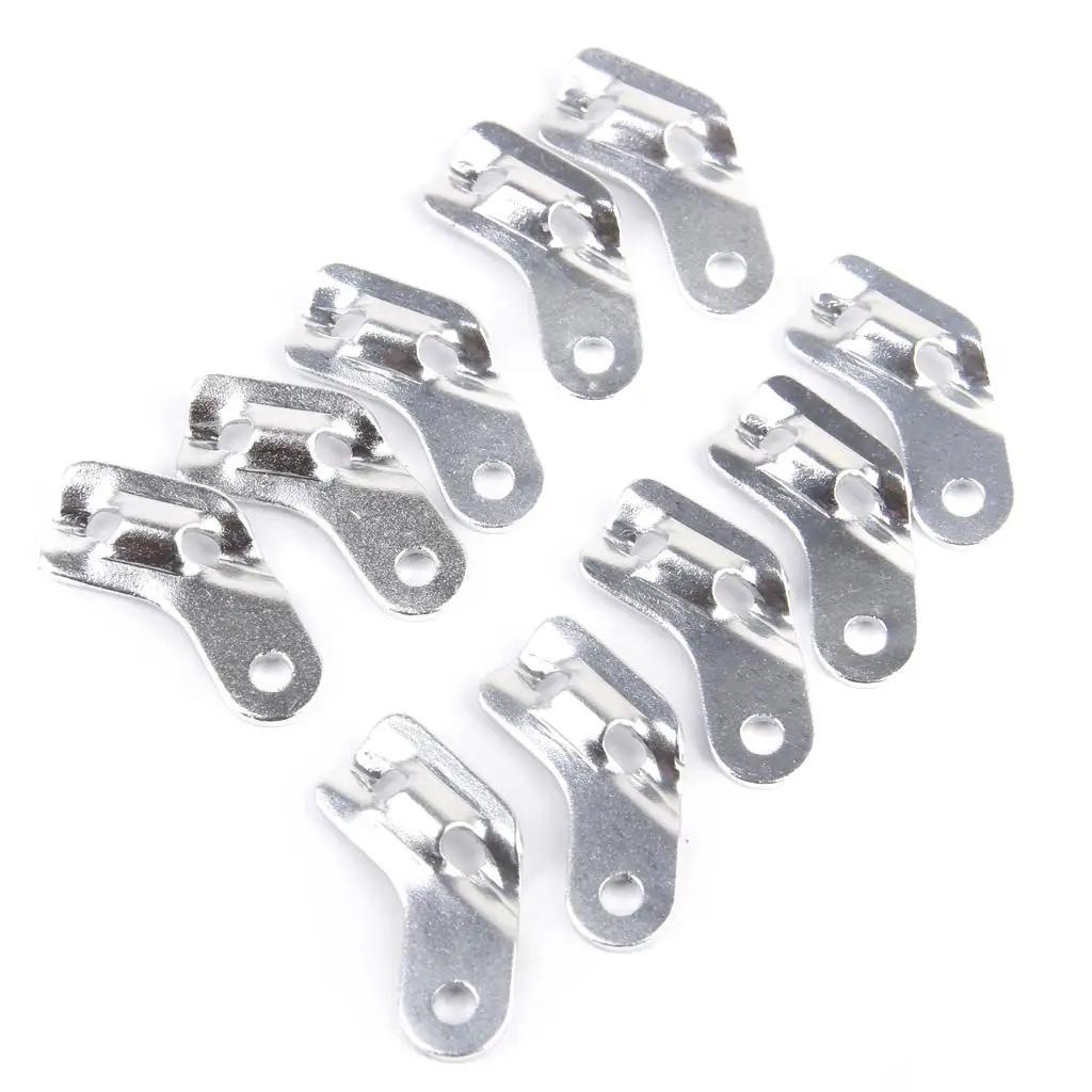 10pcs Aluminum Tent s Tensioners,  Guyline Adjusters with 3 Holes, for Camping Hiking Travel