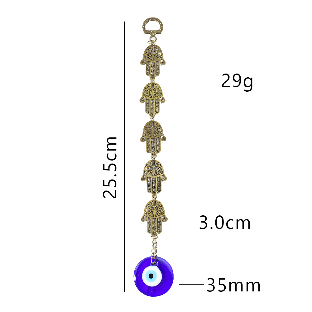 Турецкий синий глаз Хамса Фатима ручная подвеска брелок сглаза счастливая  подвеска на стену украшение благословение защита домашний декор | AliExpress