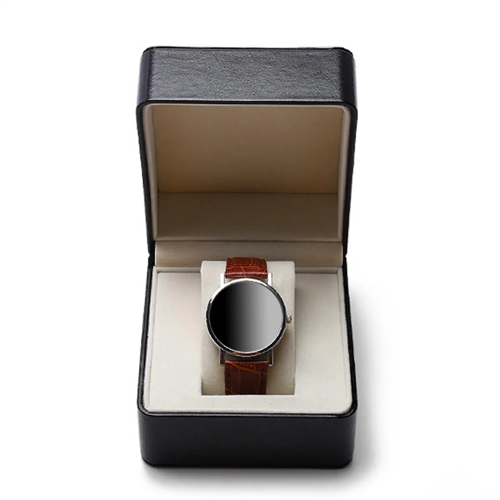 PU Leather Watch Box Men Gifts Wrist Storage Box Jewelry Organizer Portable