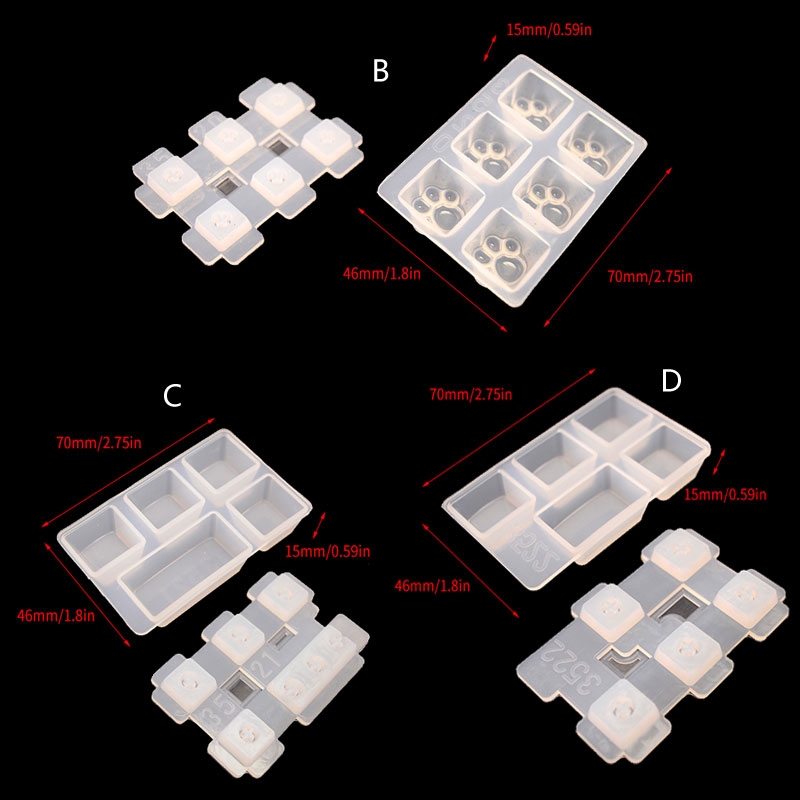 R3MC for Cherry MX Mechanical Gaming Keyboard Epoxy Resin Mold Computer PC Gamer Pet Paw Keycaps Silicone Molds