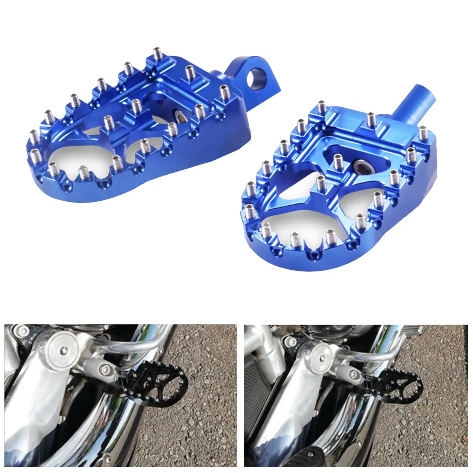 Anodized Aluminum Alloy Motorcycle Footrests Footpegs  XL883 XL883R 002010