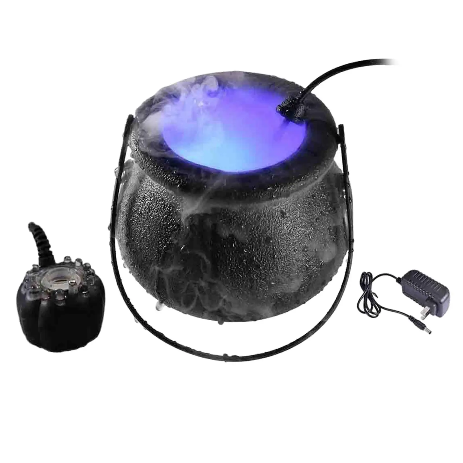 Mist Maker Fogger Fog Mister 12 LED Lights Humidifier Color Changing Water Fountain for Fish Tank Christmas Yard Party Garden