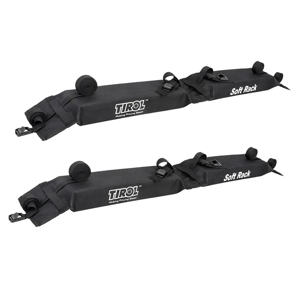 2-pack PVC Universal Foldable Soft Roof Top Rack Surfboard Luggage Carrier