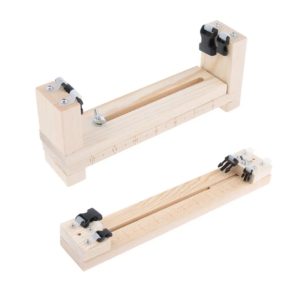 Adjustable Length Paracord Bracelet Kit and Jig Wooden Weaving Craft Tools