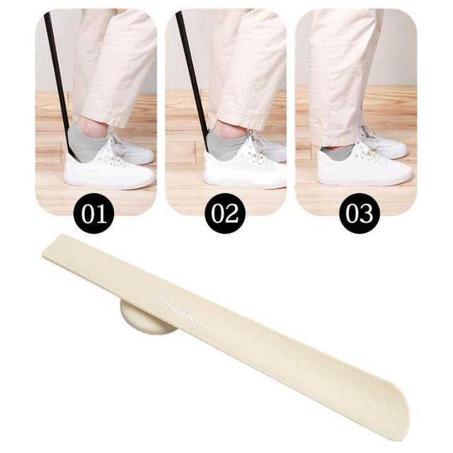 63cm Plastic Extra Long Shoehorn Lazy Shoe Helper Long Handle Shoes Lifter  Pull Shoehorn Slip Handle Long Shoehorn - AliExpress