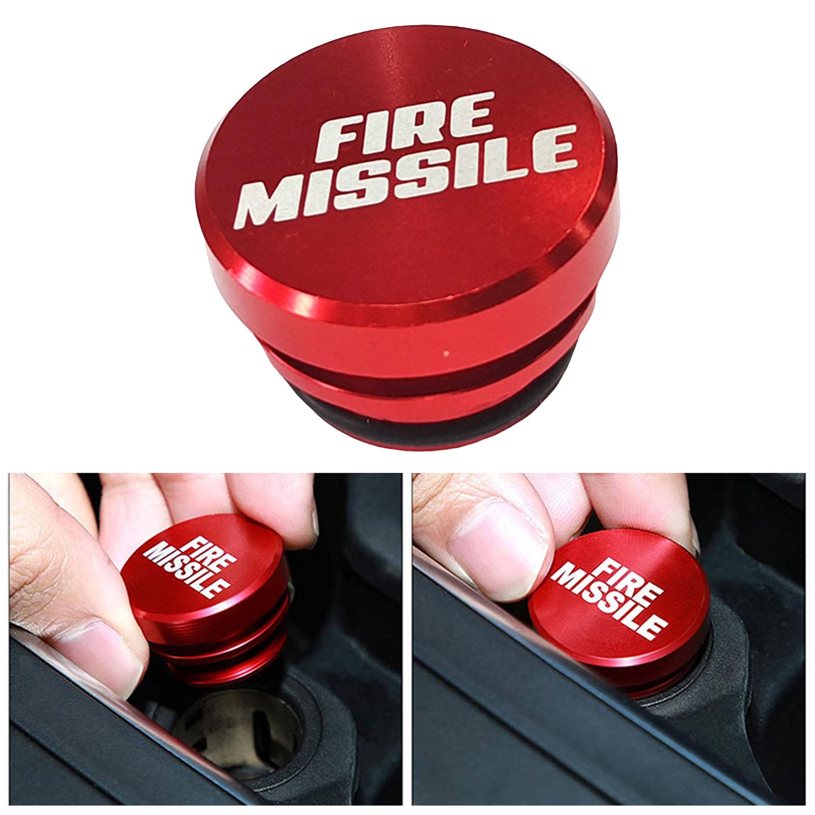 Universal Car Cigarette Lighter Cover Stylish Elegant design Cigarette Lighter cover for Most Automotive Boats Rvs Red