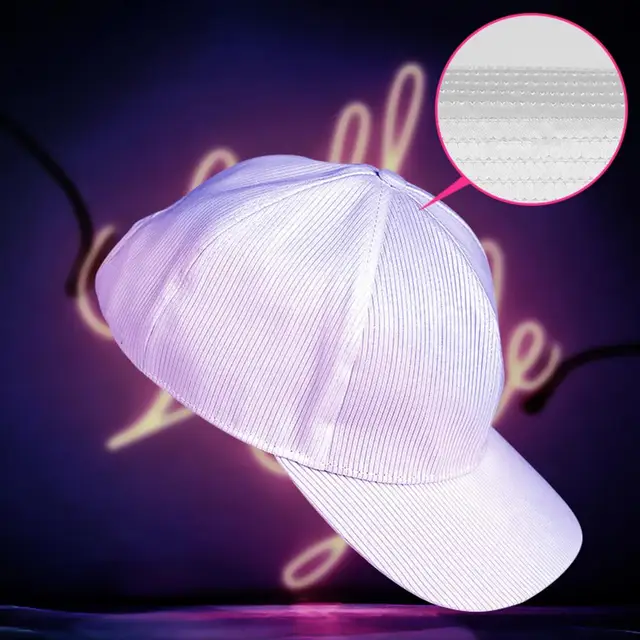 Glowing Party Hut USB Lade Bunte Kreative Baseball Kappe Leucht 4 Arten  Blinkende Licht Wasserdichte LED Hut für Party