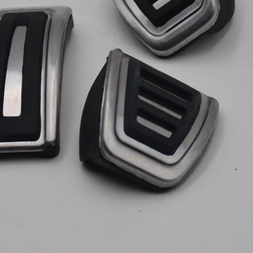 3Pcs Car Stainless Steel Brake Pedals Set for Bora Jetta Golf IV Jetta MK4