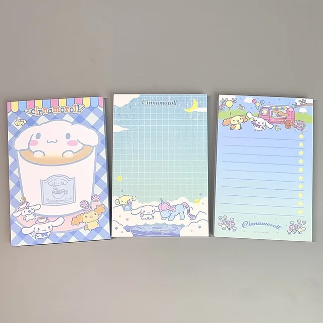 New Sanrio Mini Portable Sticker Book Melody Cinnamoroll Hello Kitty  Handbook Material Kawaii Girl Children's Gift Free Shipping