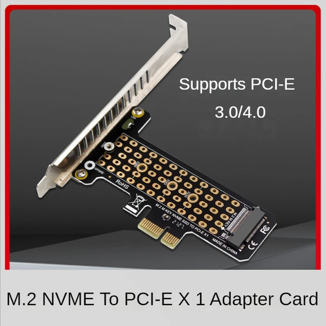 NVMe PCIe M.2 NGFF SSD vers PCIe x1 carte adaptateur PCIe x1 vers