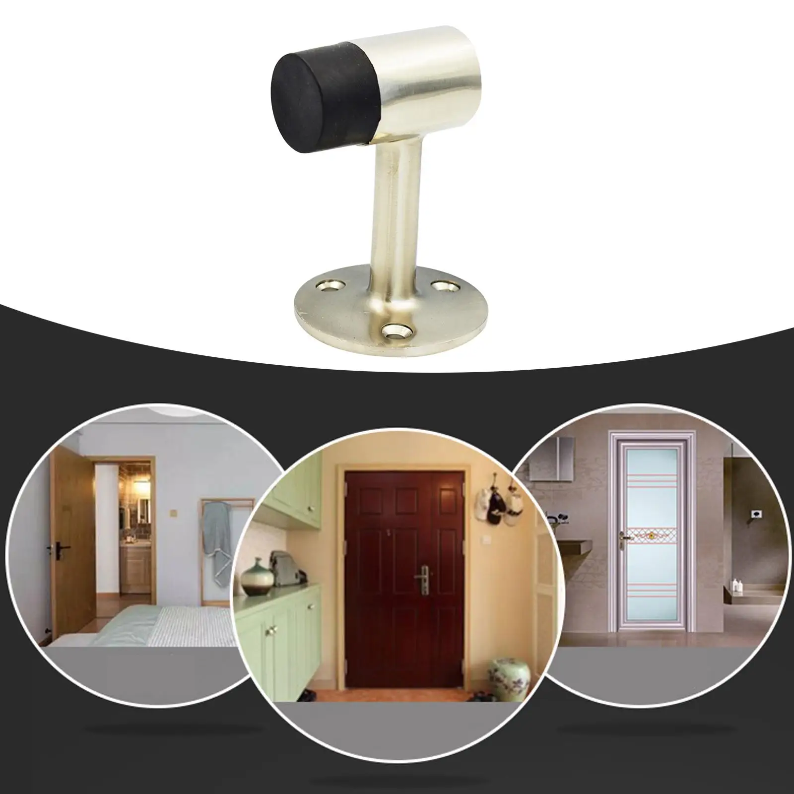 Portable Door Stopper Anti Theft Anti Slip Personal Protection Door Bump Security Device for Women Safety Apartment Home Hotel