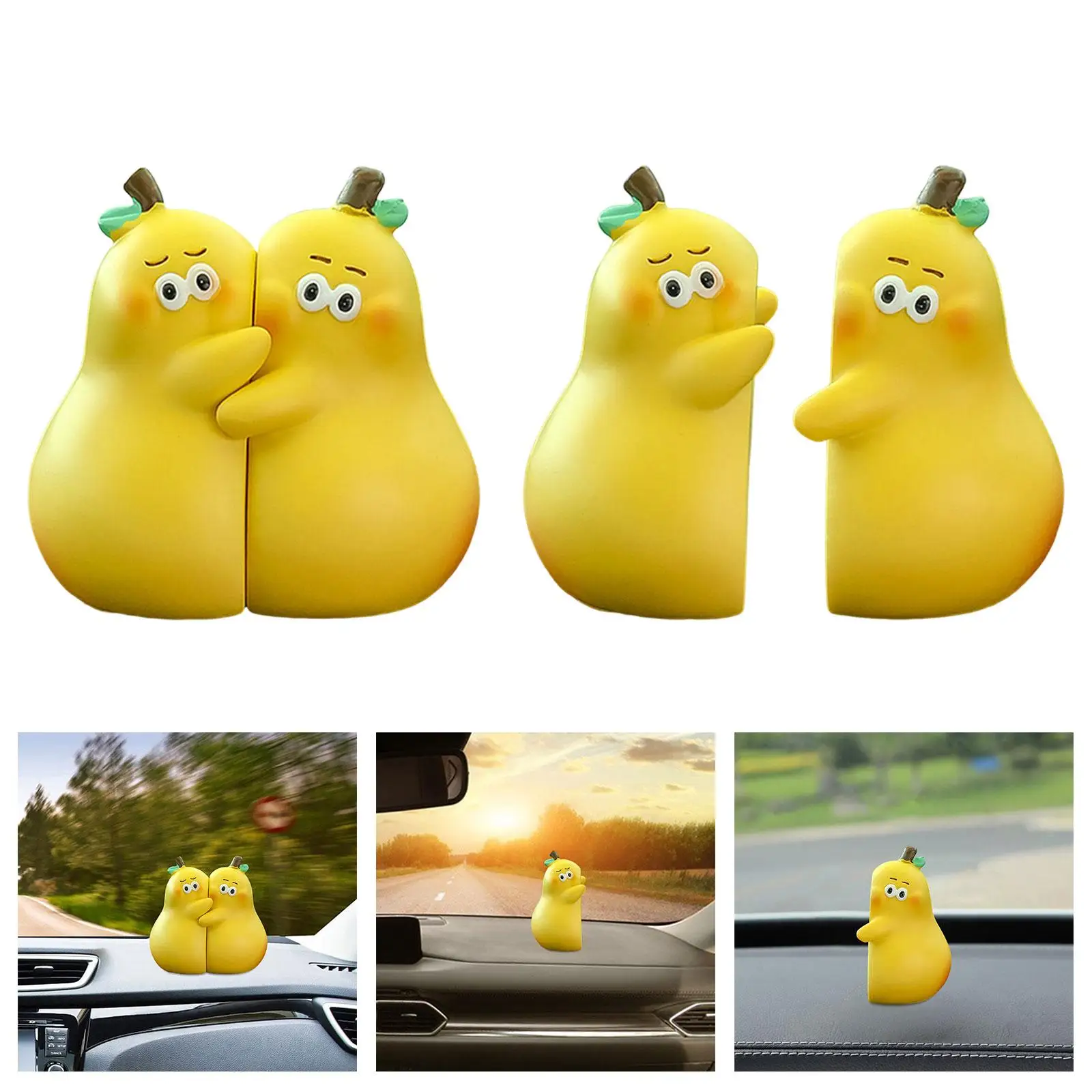 Car Dashboard Decoration Resin Cute Vehicle Interior Ornaments Dashboard Accessories for Automobile Tabletop Shelf Office Decor