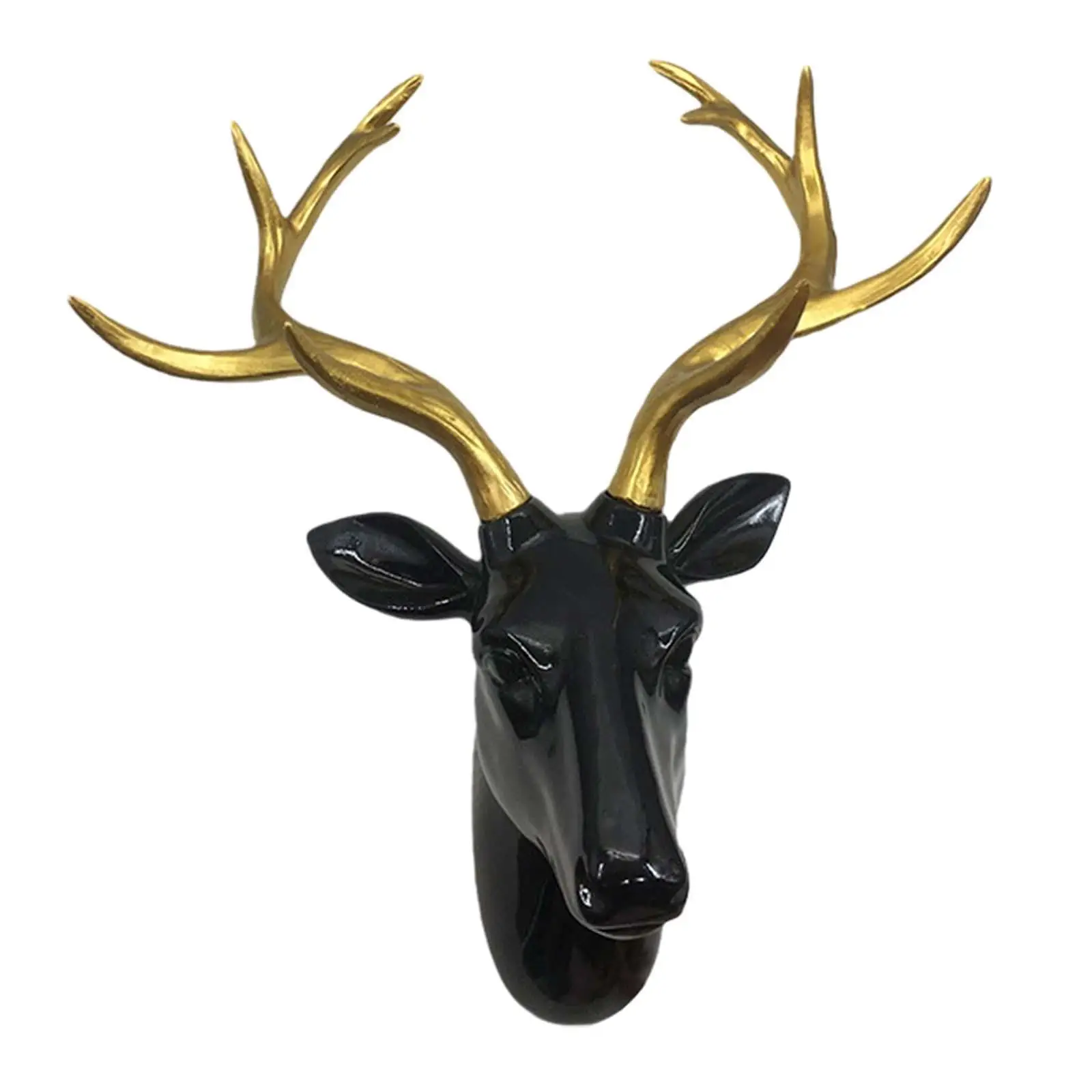 Deer Antler Wall Sculpture Deer Head Wall Decor Realistic Wall Hanging Elk