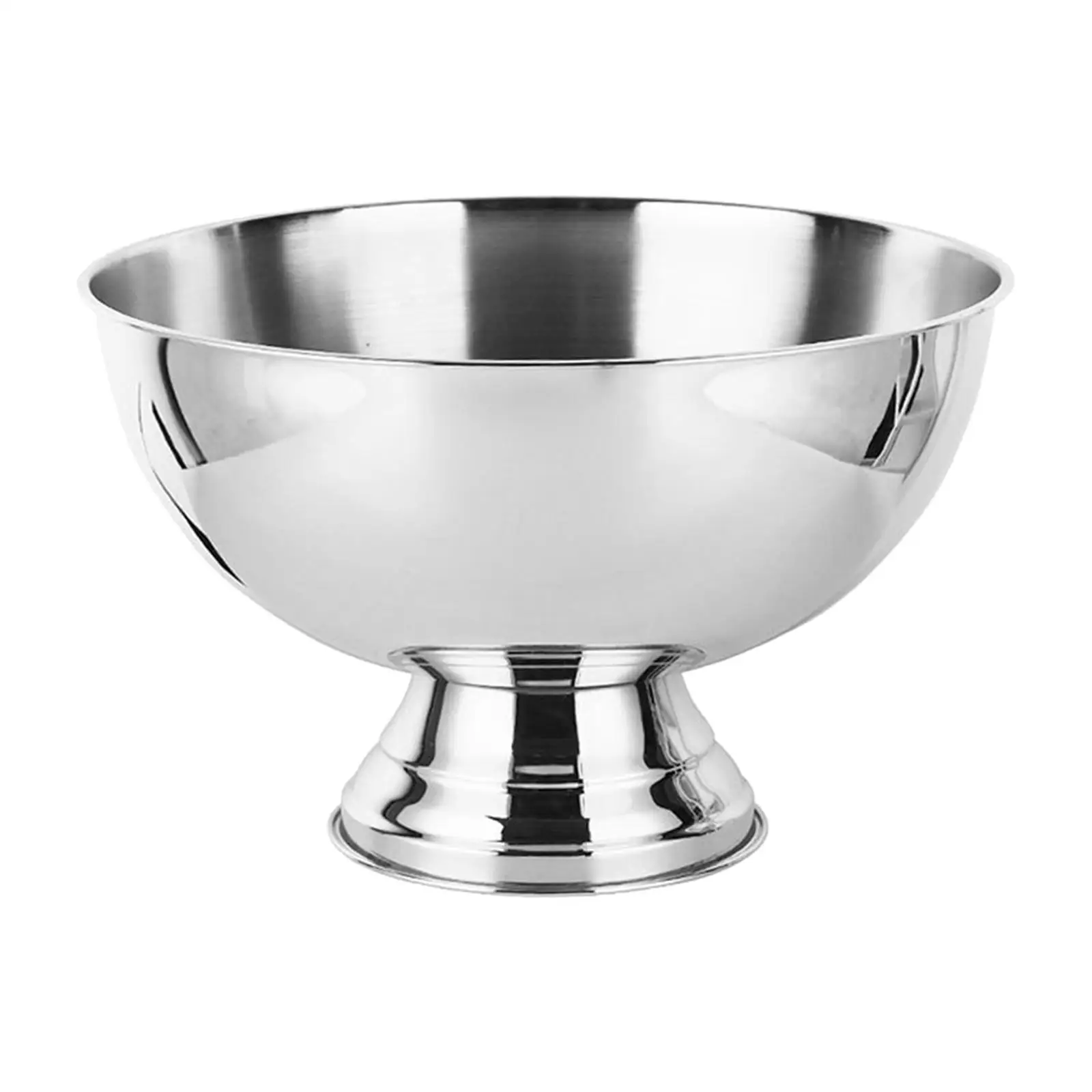 Stainless Steel Champagne Bowl Champagne Chiller Bucket for BBQ Home