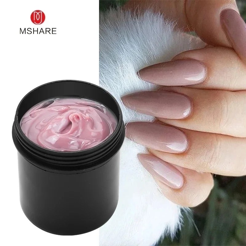 Best of MSHARE 150ml Jelly Gel Builder Nail Extension Gel Cream Medium Soft Cover Shade Pink White Fast Extending UV Nail Hard Gels Reviews & Tips