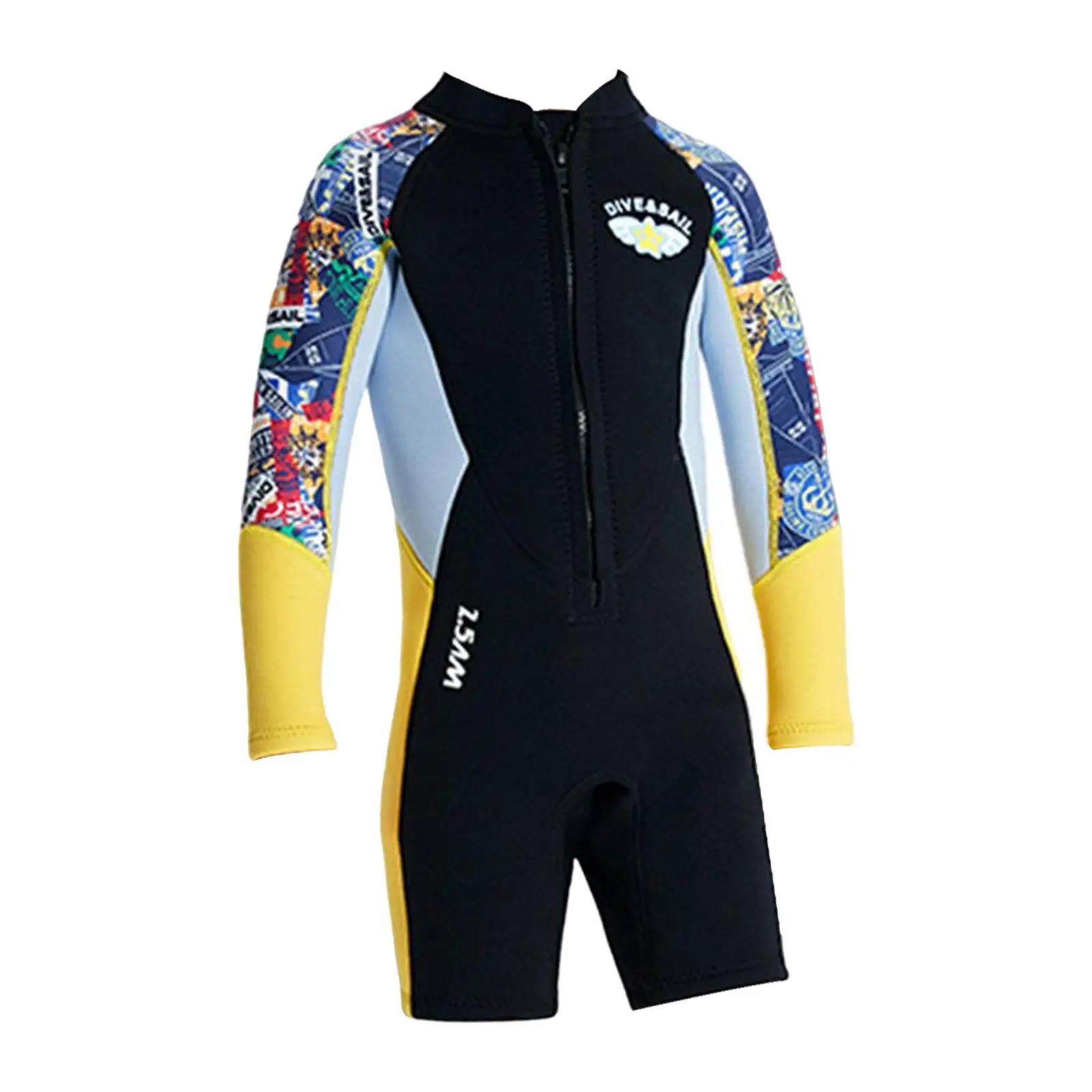 2.5mm Neoprene Wetsuit Kids Keep Warm Durable Wet Suit Boys Wetsuit Swimming for