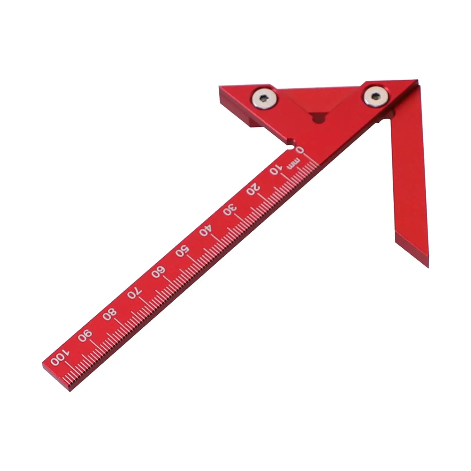 Miter Triangle Ruler Positioning 45/90 Degree Woodworking Angle Ruler Drawing Line Ruler for Building Drawing Engineer Accessory