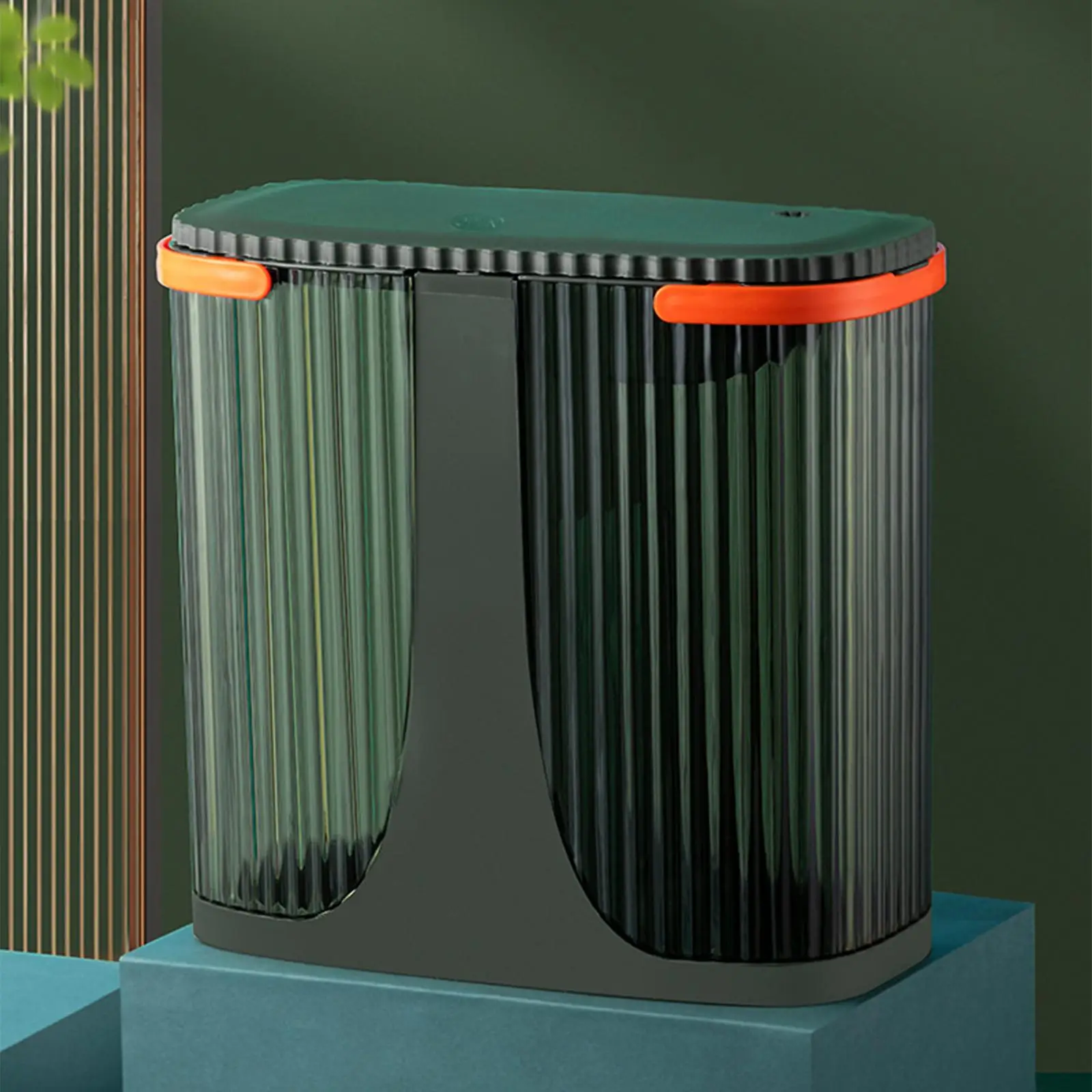 Double Bucket Lid Tea Dregs Bucket Water Storage Waste Recycle for Business Living Room Kitchen