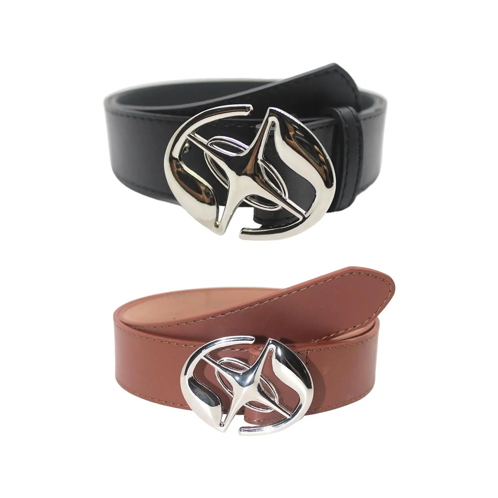 PU Leather Belt for Men Ladies Belts with Metal Pin Buckle Casual Dress Waist Belt Fashion Jeans Belt for Pants Work Outdoor