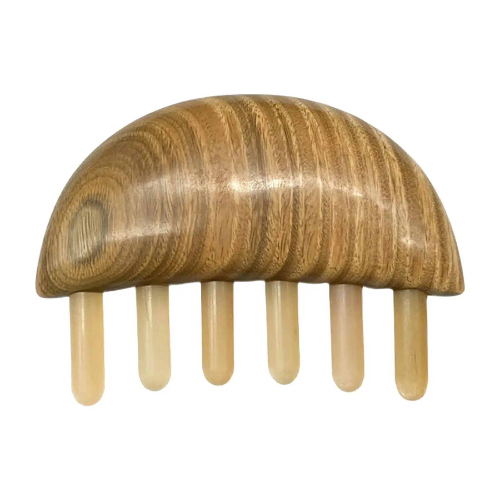Wooden Horn Material Wide Tooth Hair Comb Perfect Gift for Parents, Lovers, Friends, Children