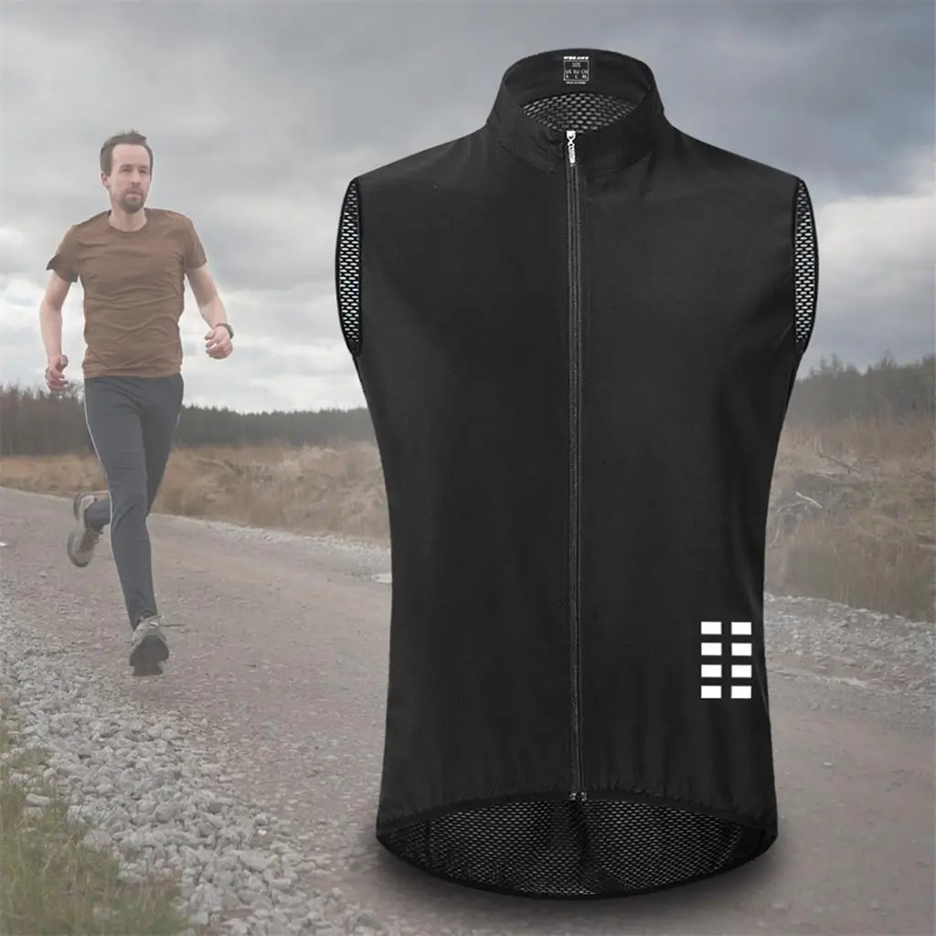 Men`s  Motorcycle Windproof Sleeveless Jersey Waistcoat