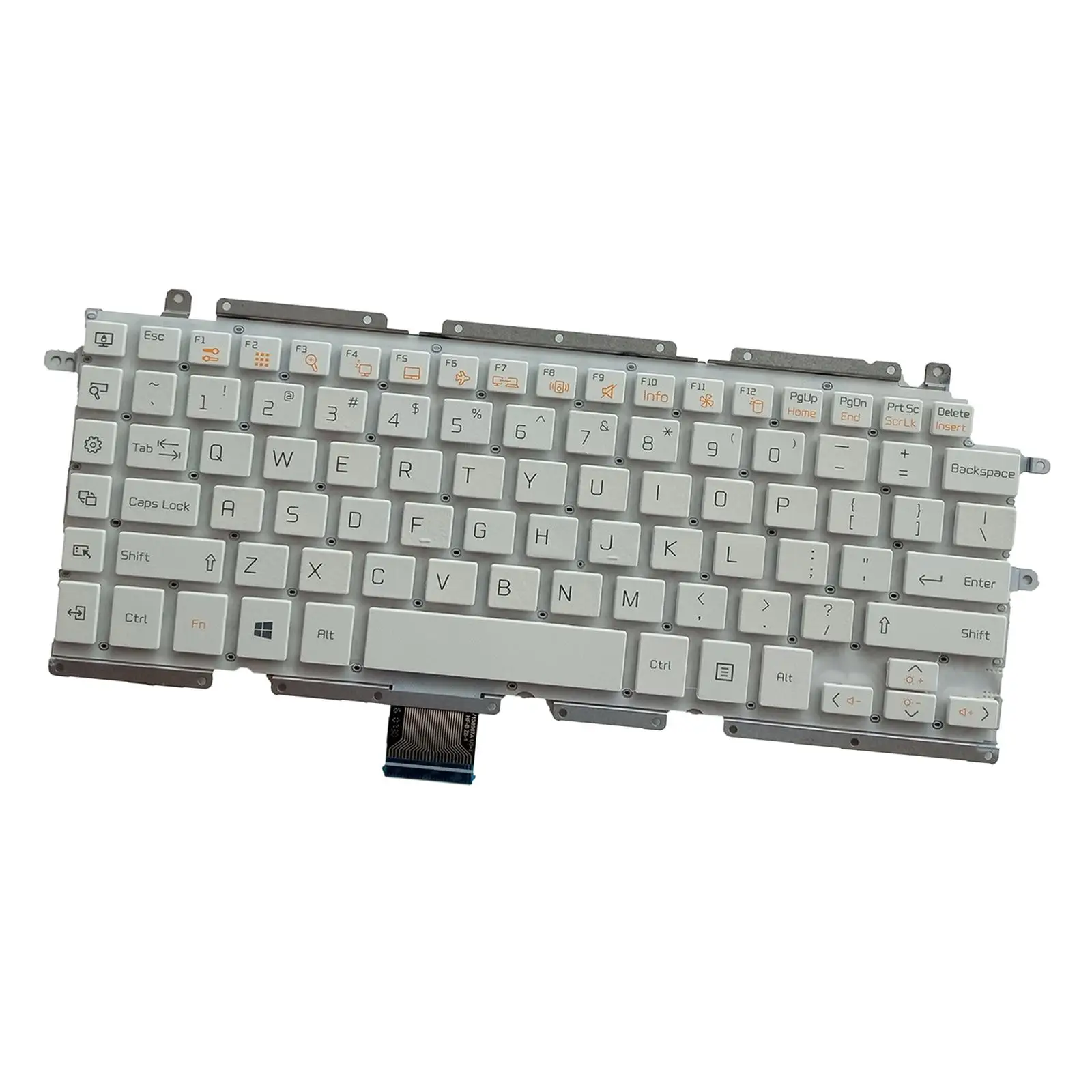 Laptop Replacement Keyboard US Layout English White for Z160 11T750 11T730 Direct Replace