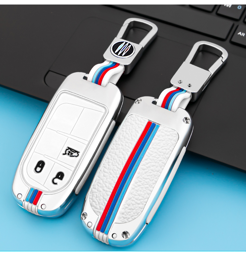 Portachiavi custodia portachiavi per Jeep Renegade Compass Grand Cherokee per Chrysler 300C Wrangler Dodge accessori auto portachiavi - S9b26183ca4b0489c82e56f7d41c4b14fs