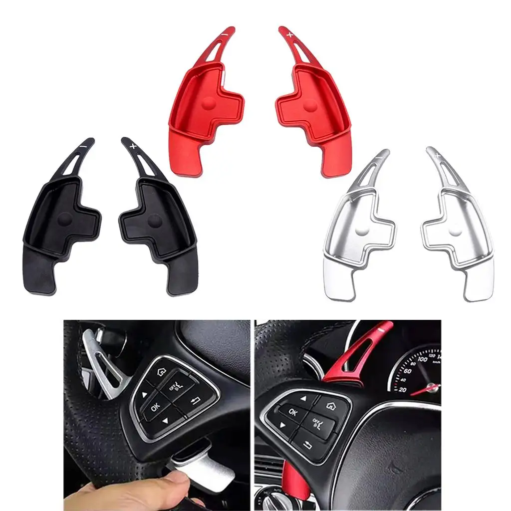 2pcs Interior Accessories Steering Wheel Paddle  Extension Covers   GLC GLE GLS
