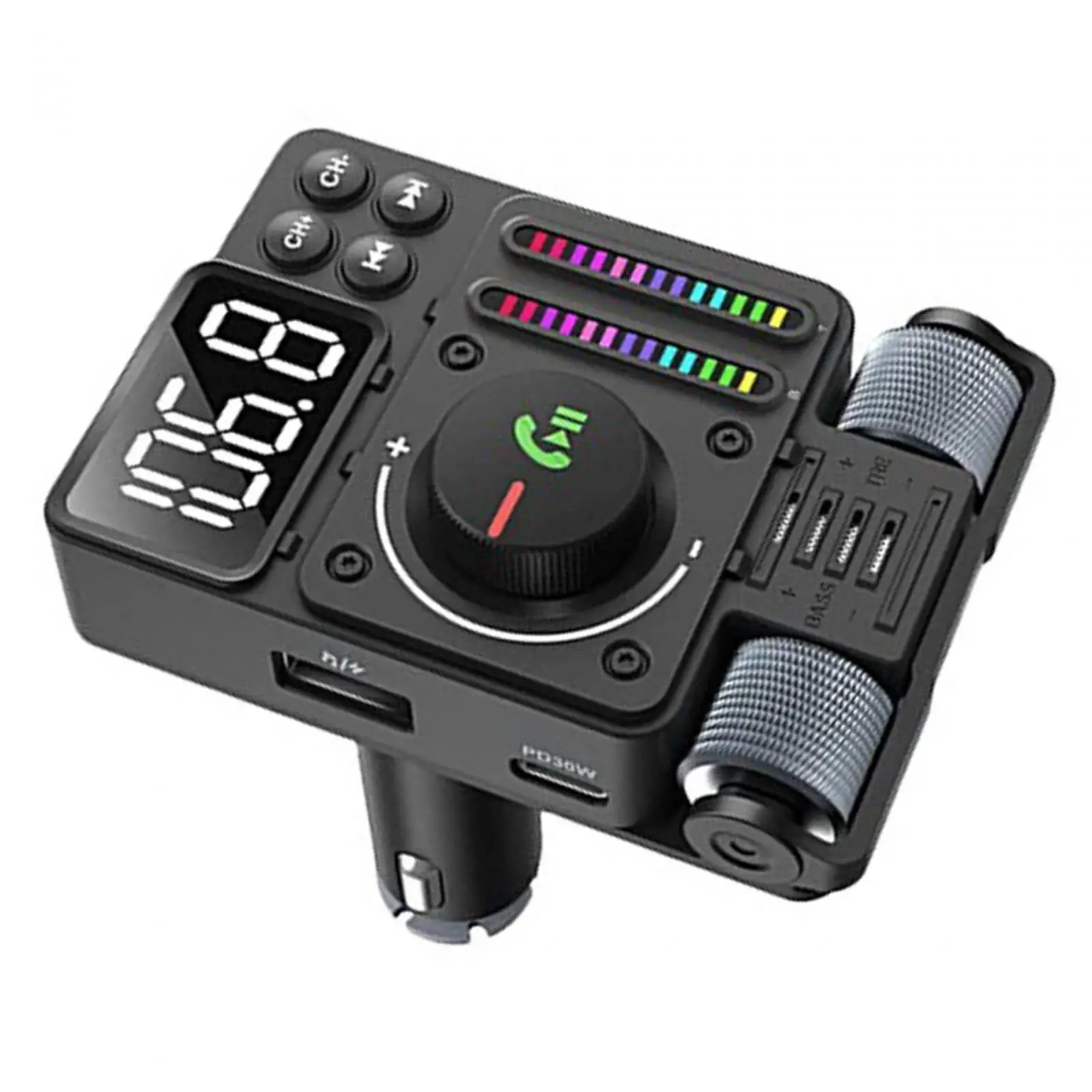 Bluetooth FM Transmitter Vehicle Stable Performance Replace Wireless Radio