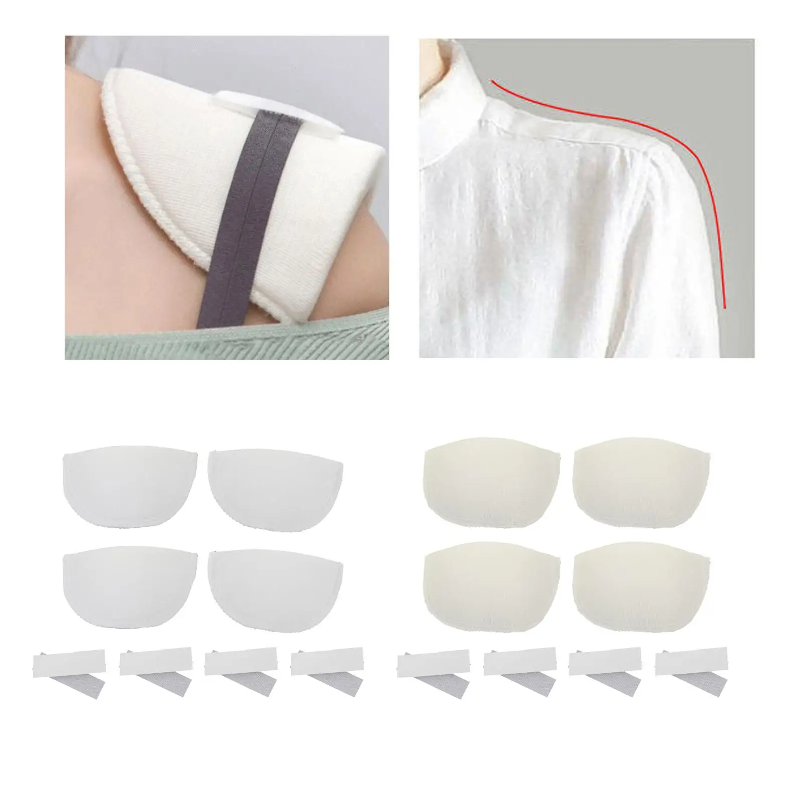 of Shoulder Pads Sponge Shoulder Pads White  Clothes