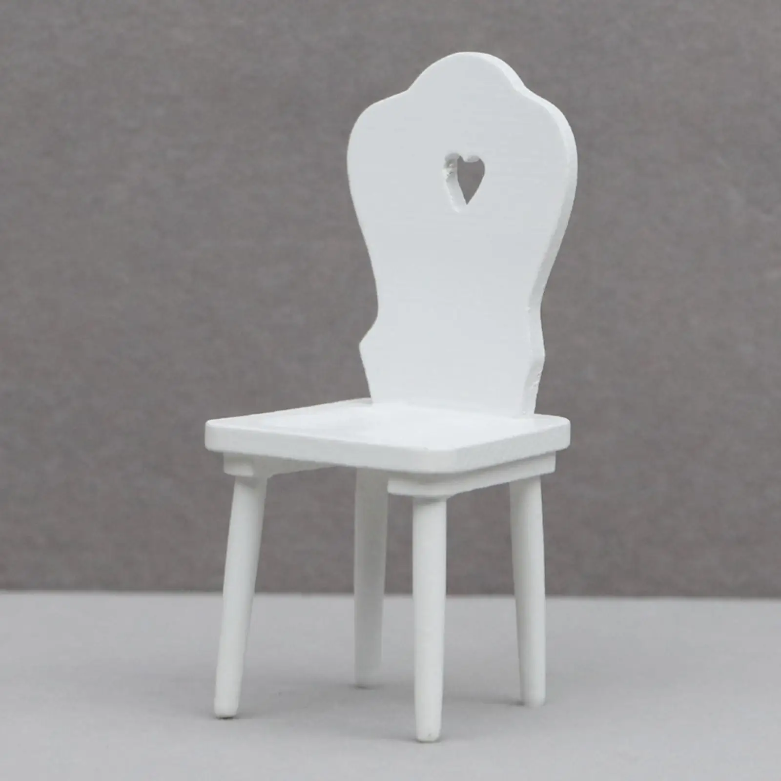 1:12 Dollhouse Miniature Chair DIY Scene Accessories Photo Props Simulation Dollhouse Mini Chair for Living Room Decor