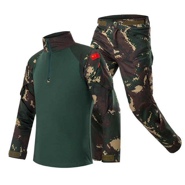 Set Completo Mimetico Militare Per Bambini 9-10 Anni - Maglietta, Pantaloni, Gilet E Casco DPM