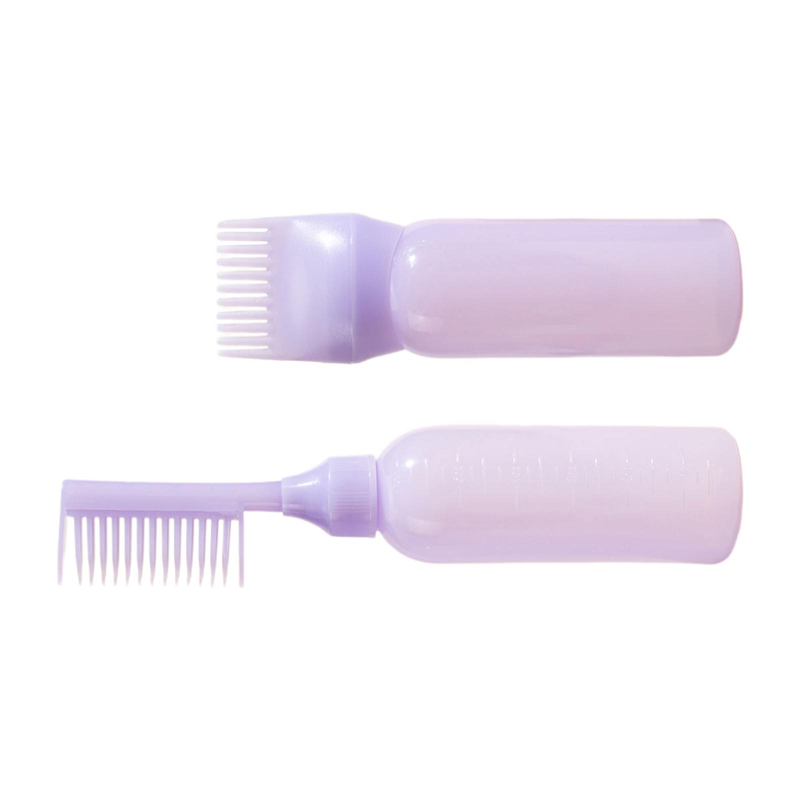 2 Pieces Root Comb Applicator Bottle Squeeze Bottle Empty 120ml Refillable Hair Dye Applicator Brush for Hair Care Lightweight