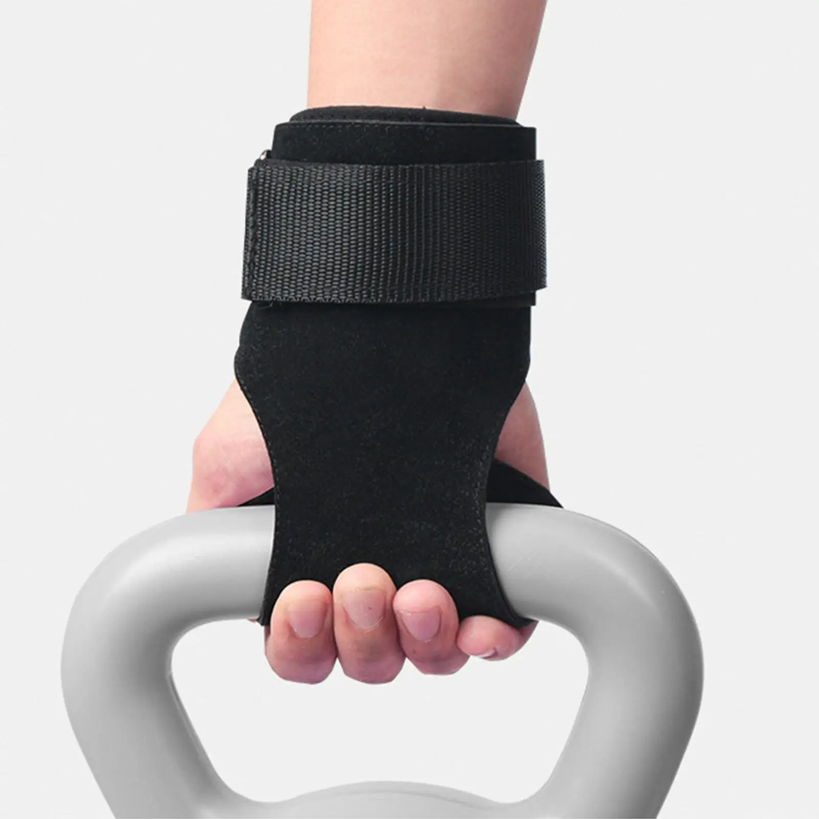 2Pcs Premium Weight Lifting Wrist Hooks Straps Power Training Non Slip Workout