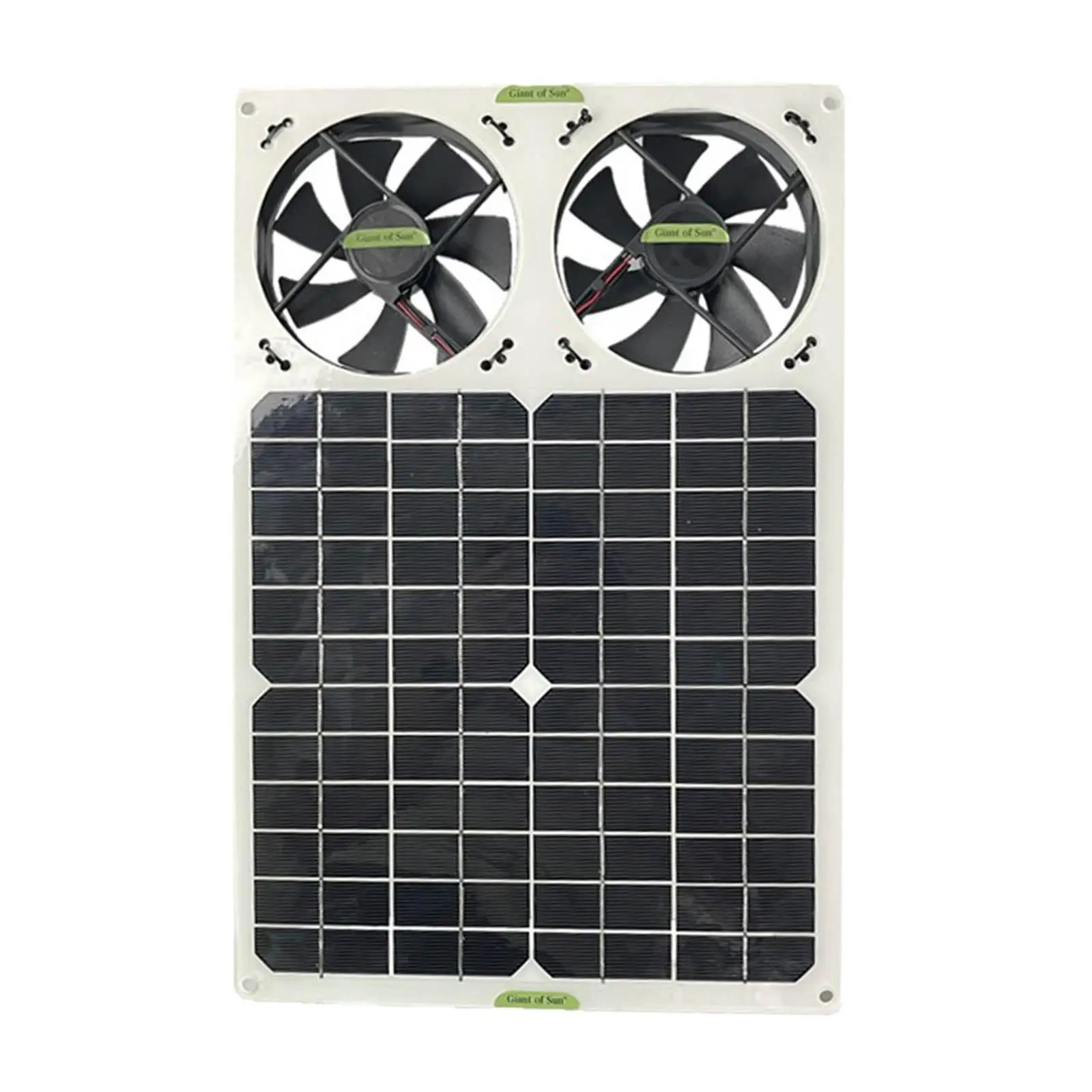 Solar Panel Powered Fan Exhaust Fan Ventilator Vent Fan Ventilates Waterproof Air Ventilation for Roof Chicken Coop RV Dog House