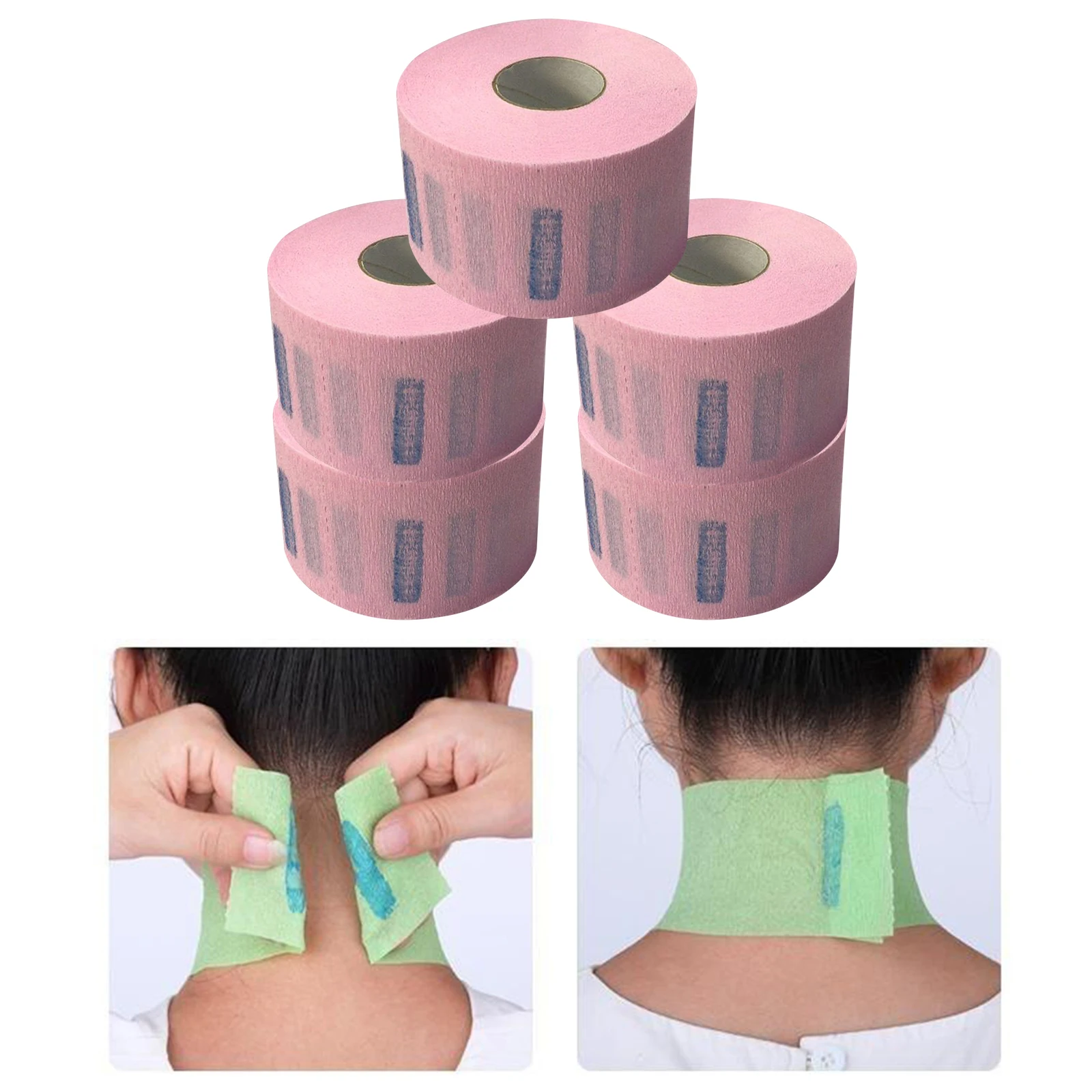 Neck Strips, 500Pcs Disposable Neck Covering Paper  Cutting Accessory Hairdressing Hairstyles Tools