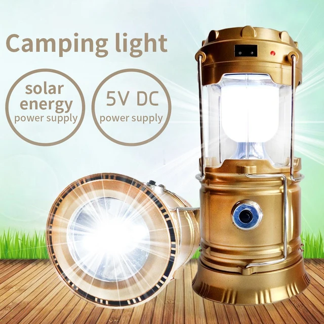 OAVQHLG3B Solar Camping Lantern Camping Gear USB Rechargable