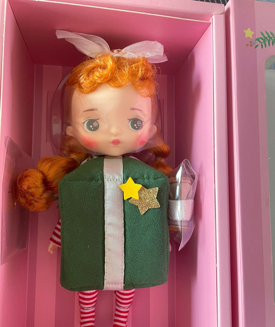 HOLALA Christmas Gift Box BJD Doll Green Xmas Tree Fairy Town Girl Figure Toy Customized Body Moveable Figure Xmas Decoration AliExpress